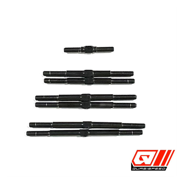 Team GFRP / Quasi Speed 24 Assault Black Titanium Turnbuckle Kit, QS-1200