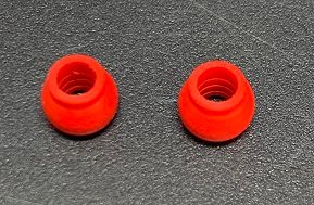 HyperDrive HD Red Turcite Grooved Front End Pivot Balls, HD 2549