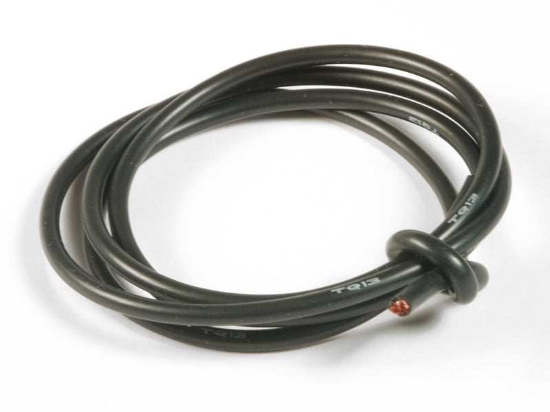TQ Wire 13 Gauge Super Flexible Wire- Black 3'