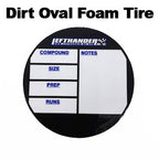 Lefthander-RC Tire Tube Decal for Dirtoval Foam Tire Tubes (1)